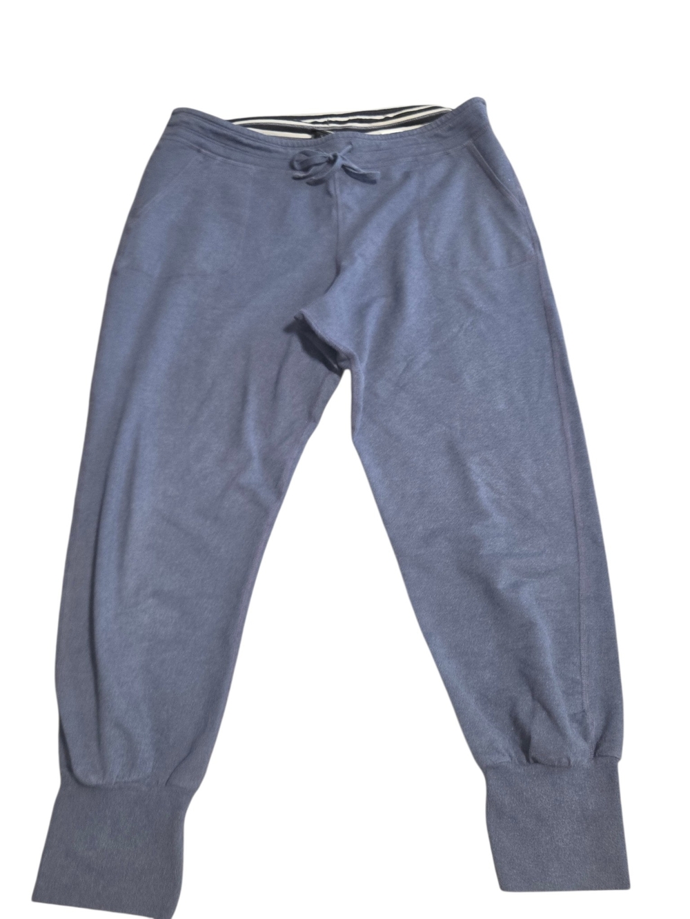 PATAGONIA ahnya joggers navy blue organic cotton L drawstring